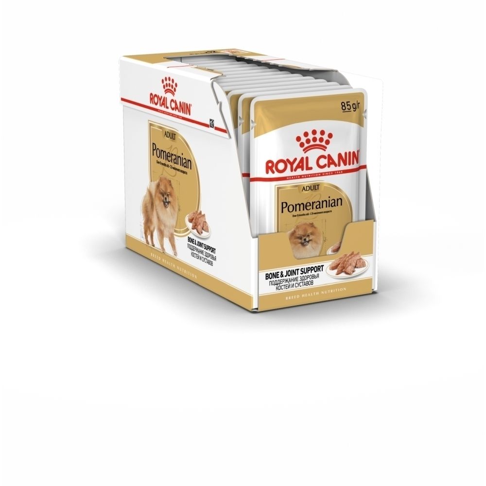 Royal Canin Pomeranian voeding: droog- en natvoer voor volwassen honden.
