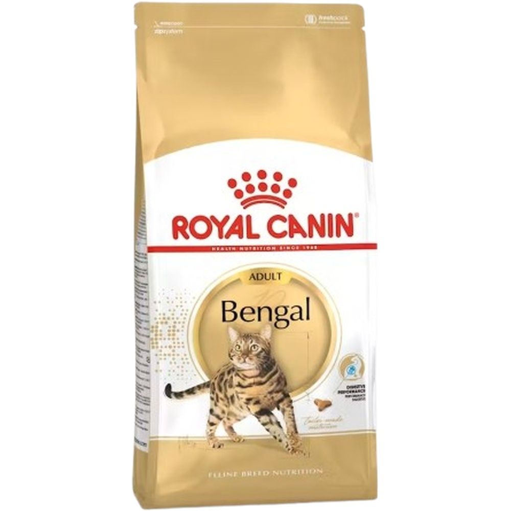 Zak Royal Canin Bengal Adult 10kg droogvoer voor katten met afbeelding van een Bengaal kat.