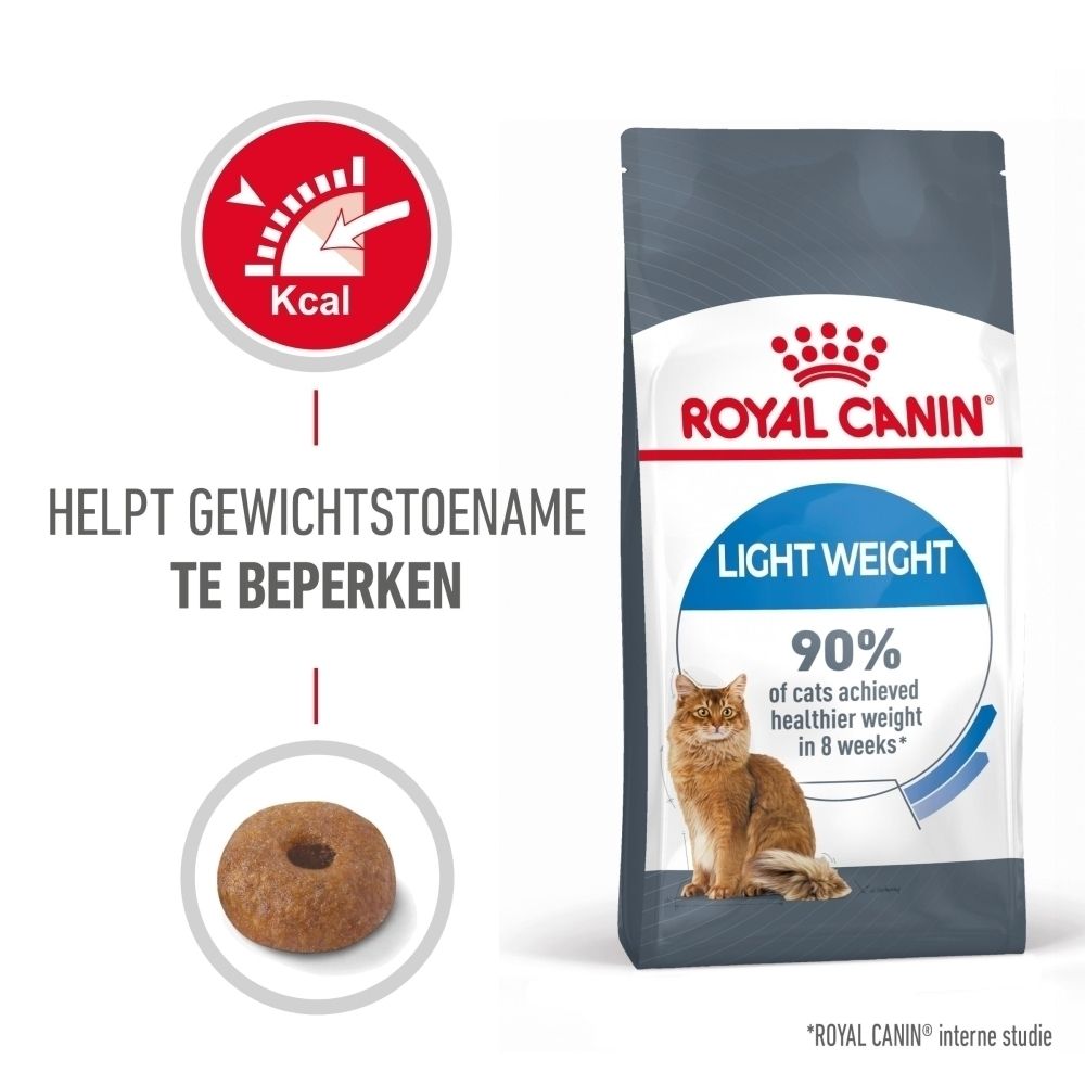 Royal Canin Light Weight Care: Helpt gewichtstoename te beperken. Bevat brokjes.