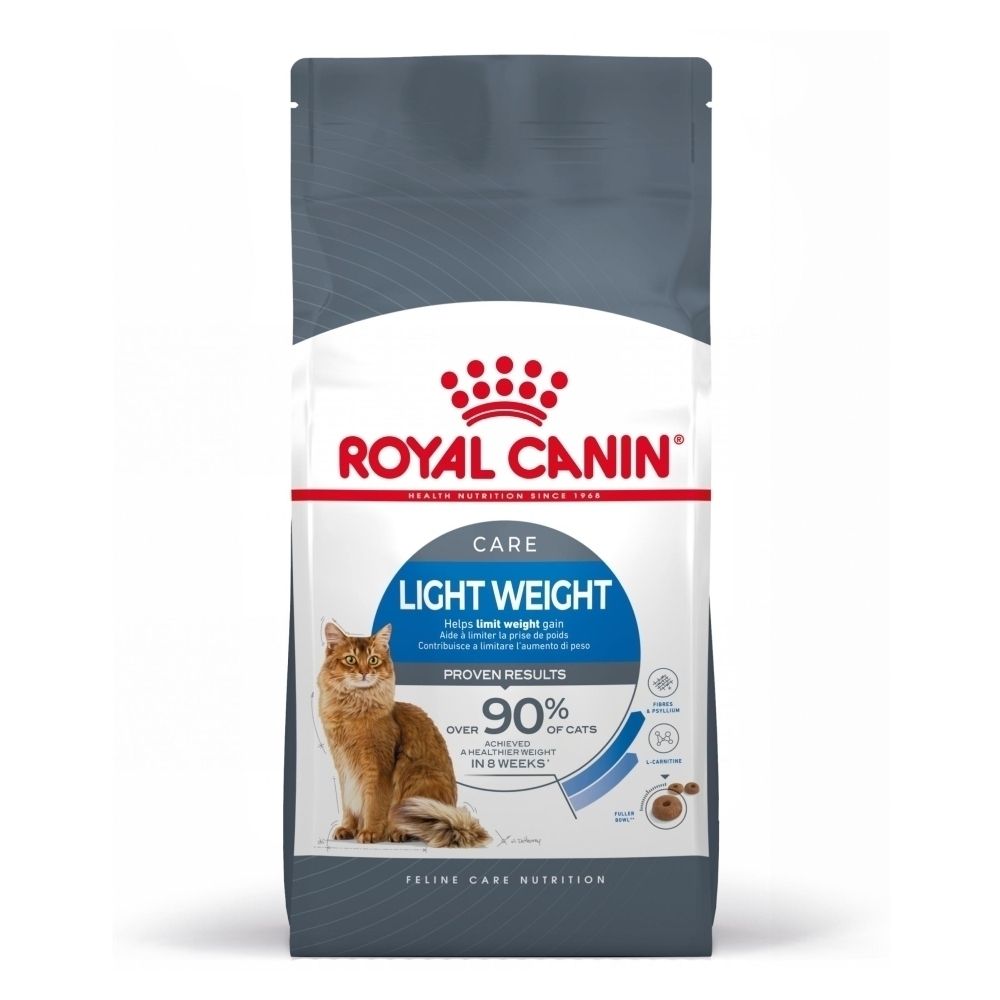 Royal Canin Light Weight Care: Nieuwe verpakking, dezelfde formule. Vergelijking van twee verpakkingen.
