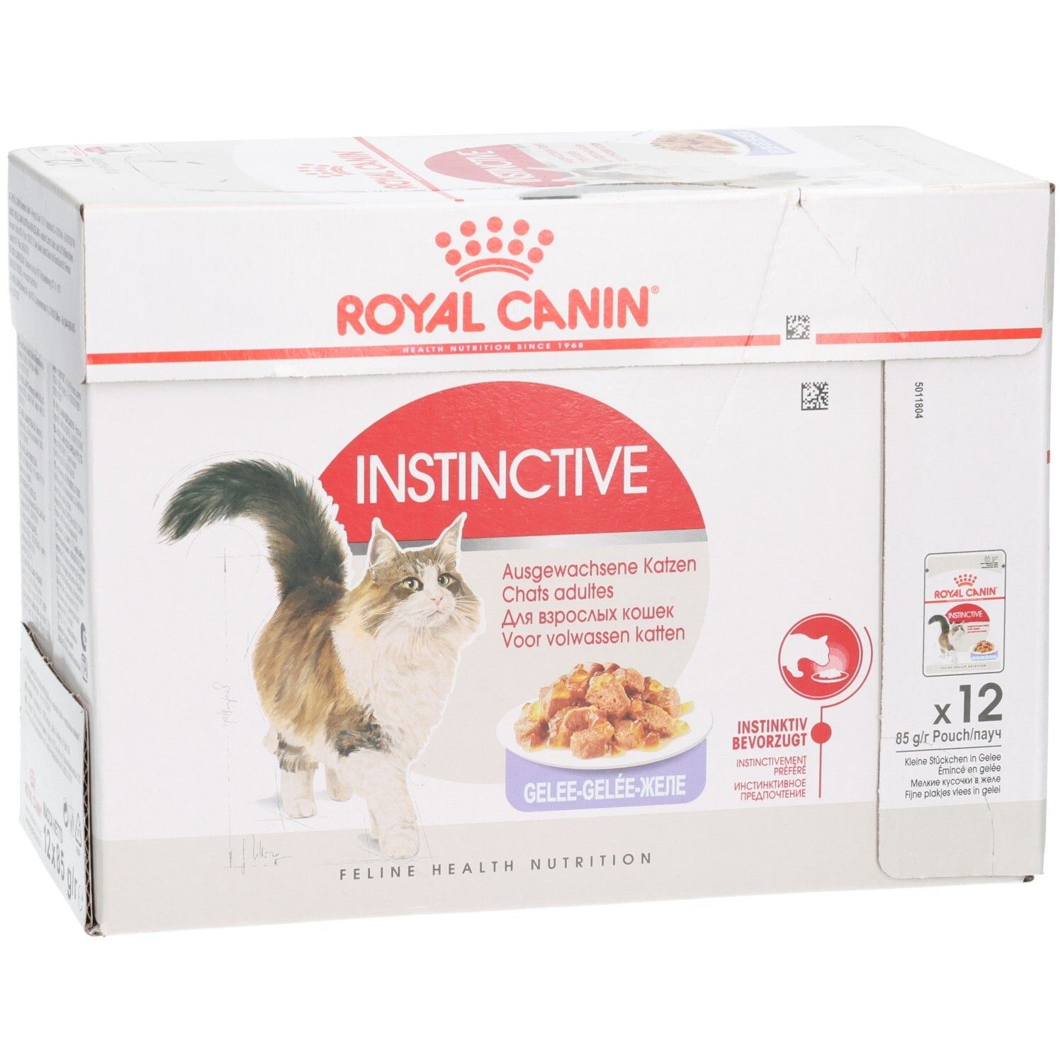 Royal Canin Instinctive Multipack: Carton 12x85g, Feline Health Nutrition.