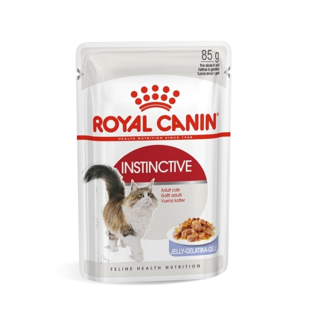 Royal Canin Instinctive kattenvoer in gelei, 85g zakje.