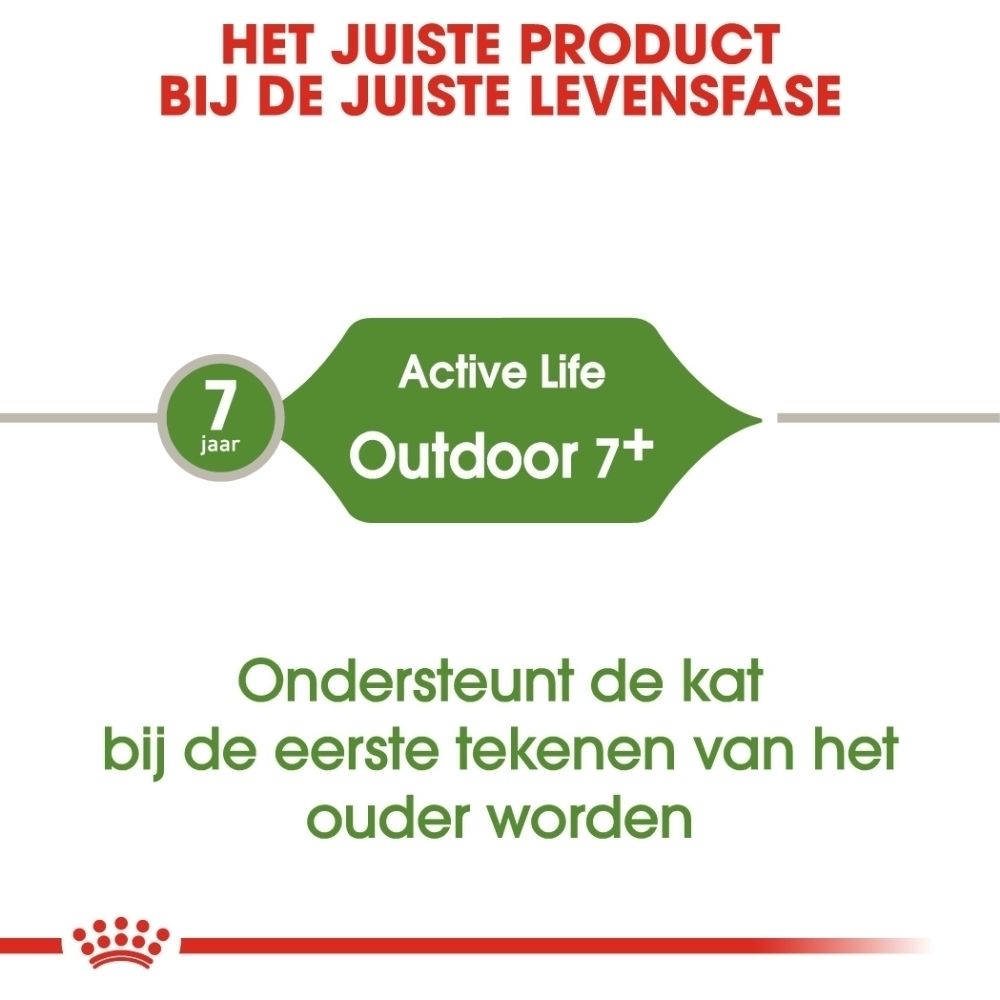 Product voor katten 7+ jaar, Active Life Outdoor.