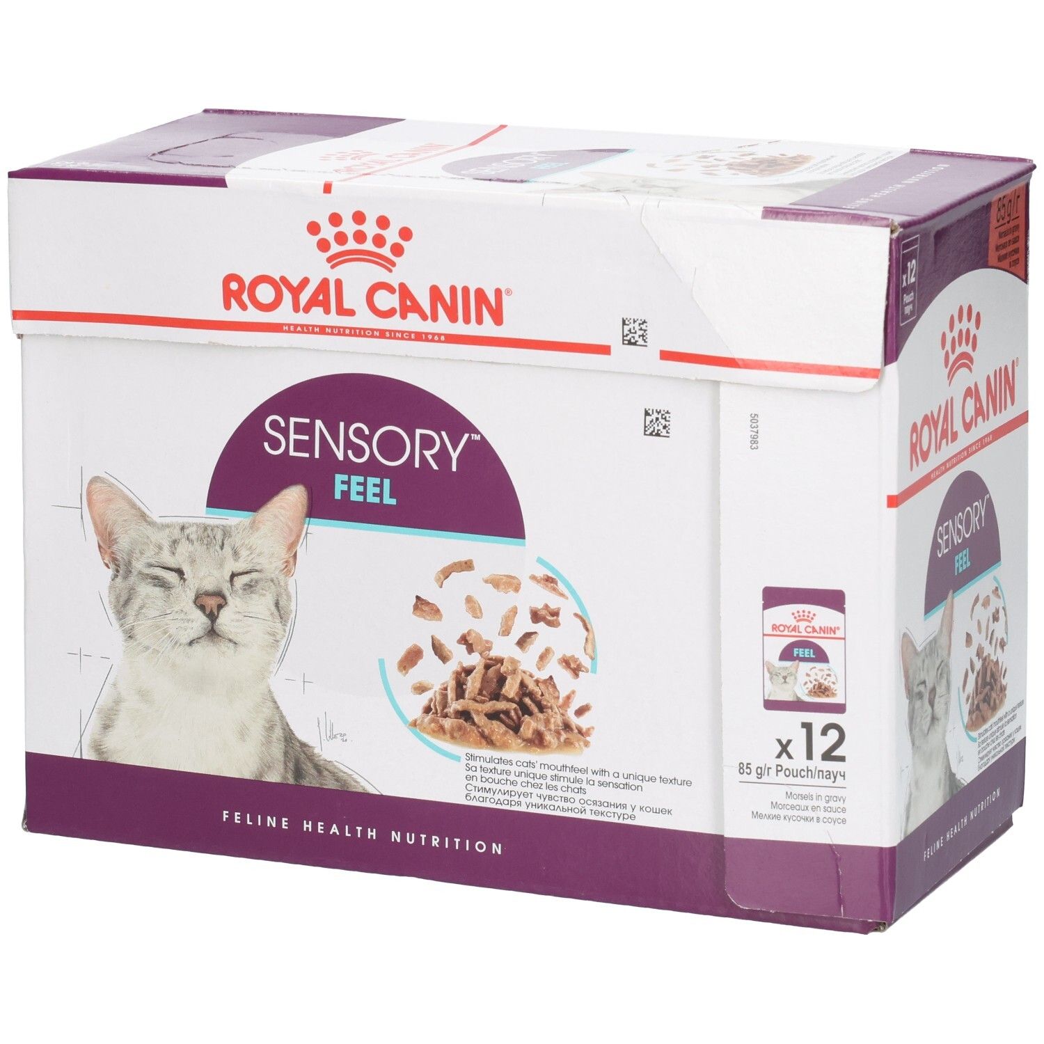 Royal Canin Feline Health Nutrition Sensory Feel kattenvoer, 12x85g Pouch.