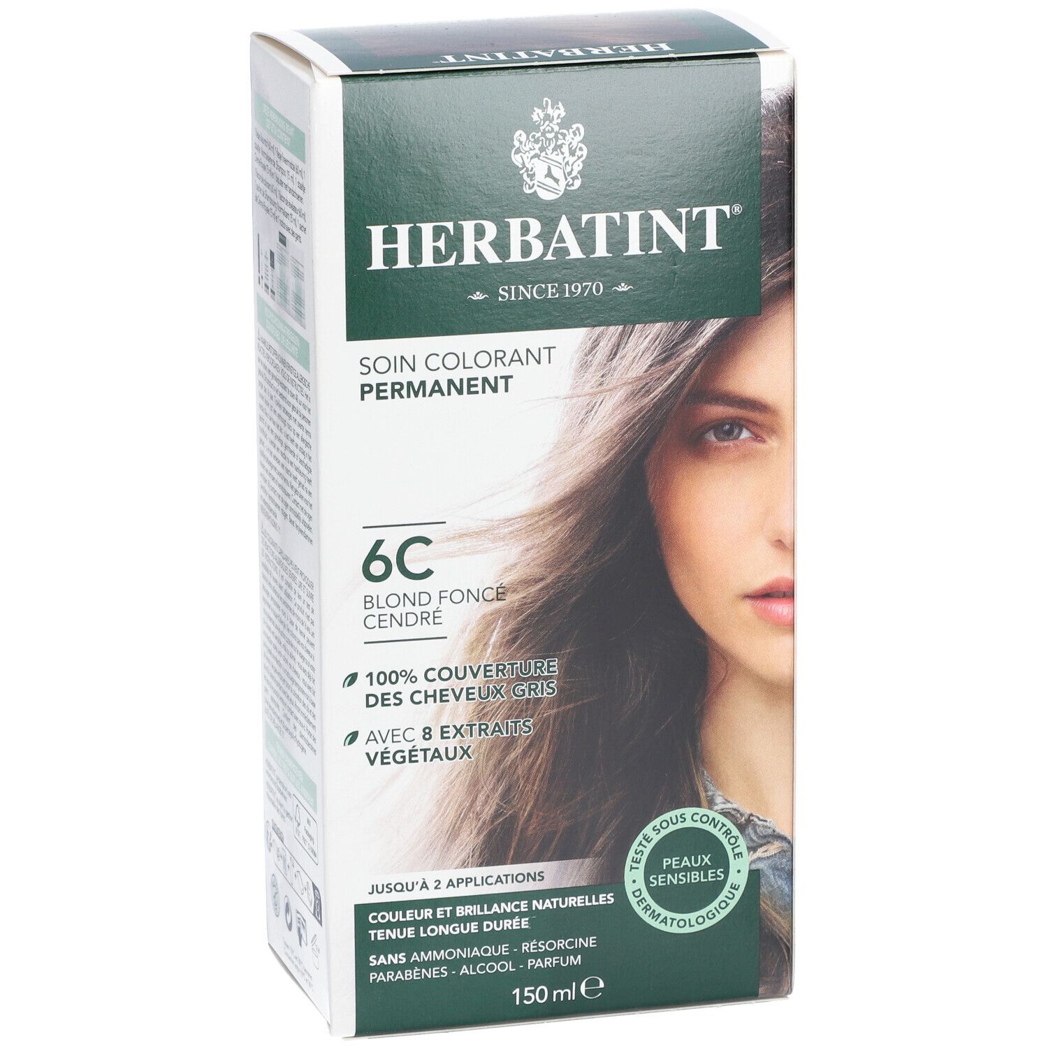 Herbatint Soin Colorant Permanent 6C Blond Foncé Cendré