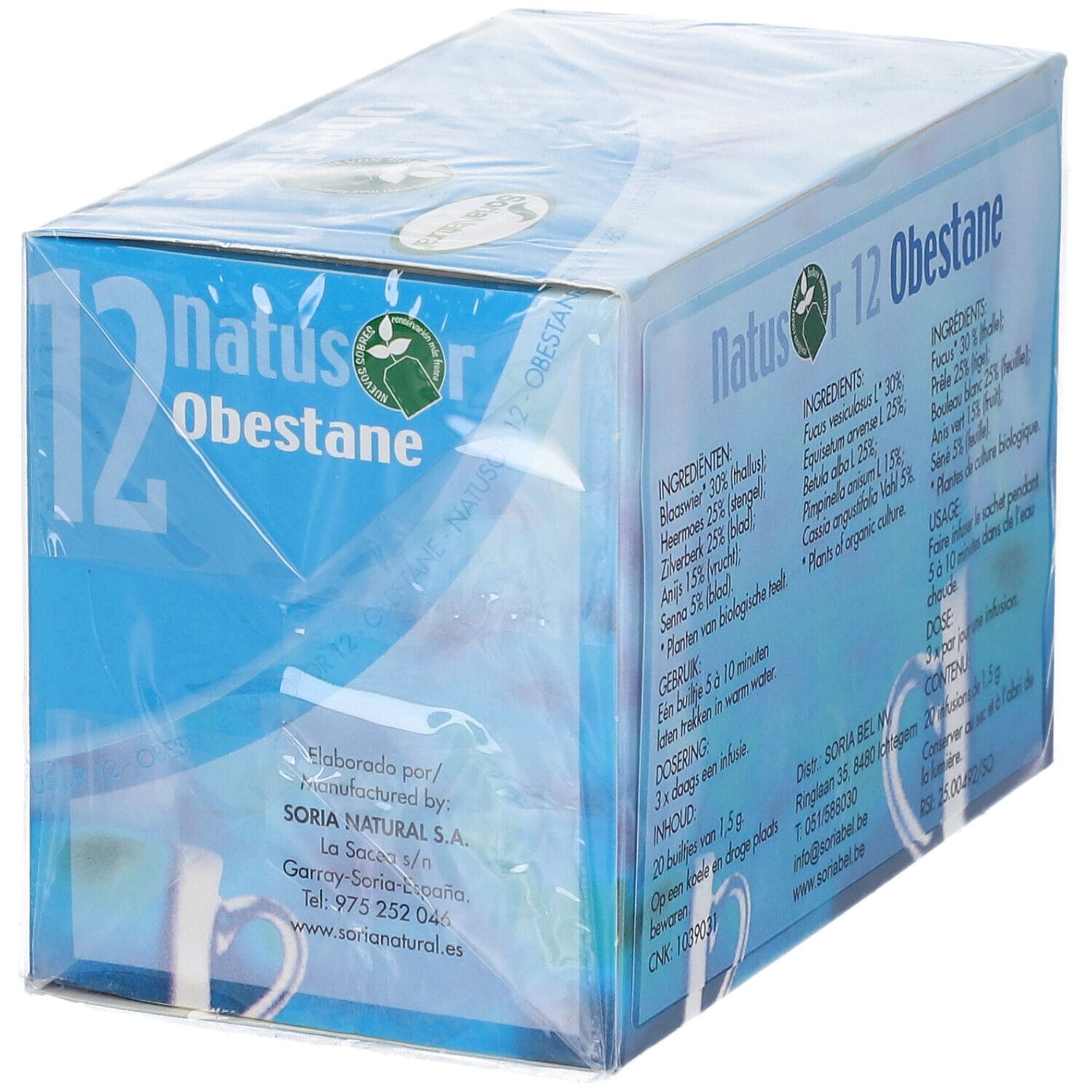 Soria Natural Natusor 12 Obestane Tea
