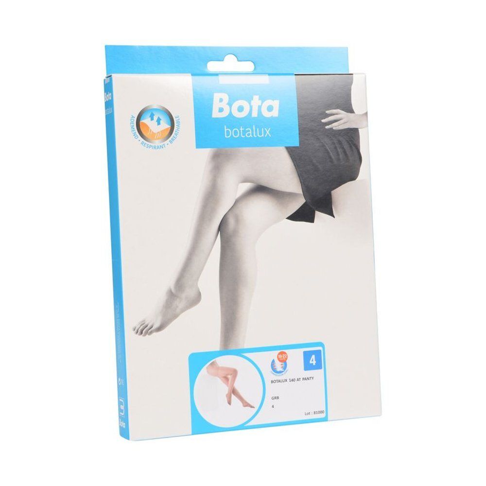Emballage de Botalux 140 Panty Support Grb N4. Image du produit et logo. Taille 4.