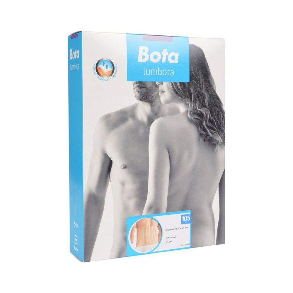 Verpakking met productafbeelding. Opschrift: Bota Lumbota, 105 cm.