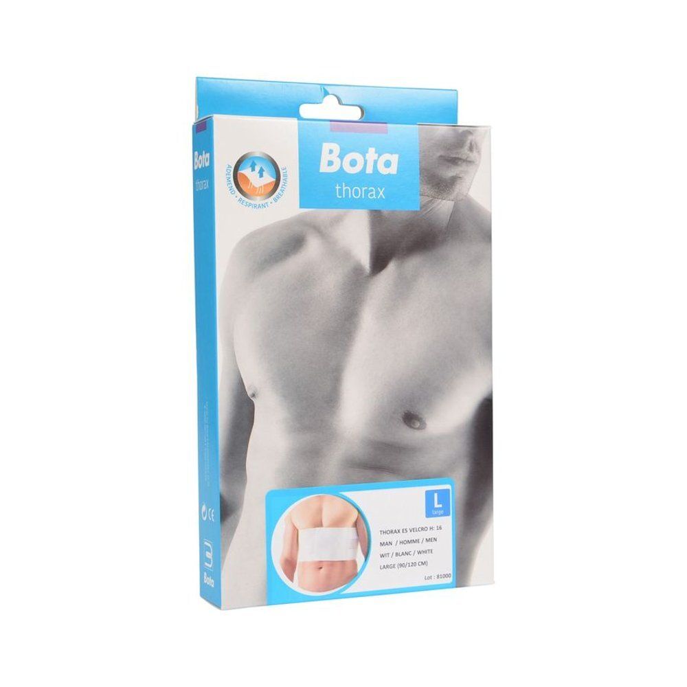 Verpakking voor Bota Thoraxgordel Man Large. Op de verpakking staat een man afgebeeld.