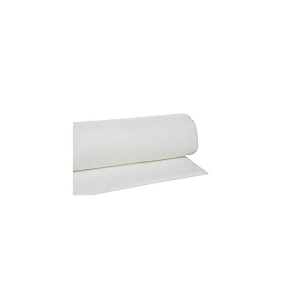 Gerolde, witte mat. Gedeeltelijk uitgerold. Op witte achtergrond.