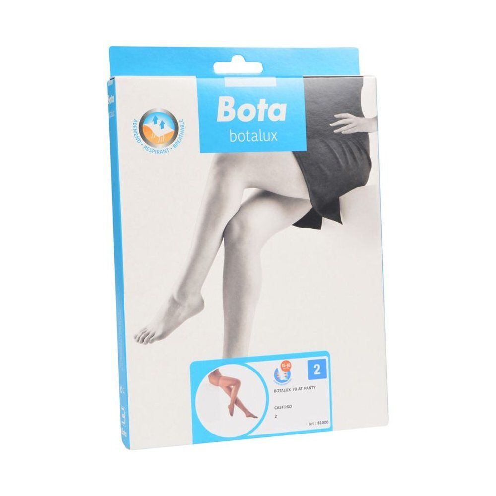 Emballage de Bota Botalux 70 AT. Impression: jambes, illustration du produit, taille 2.