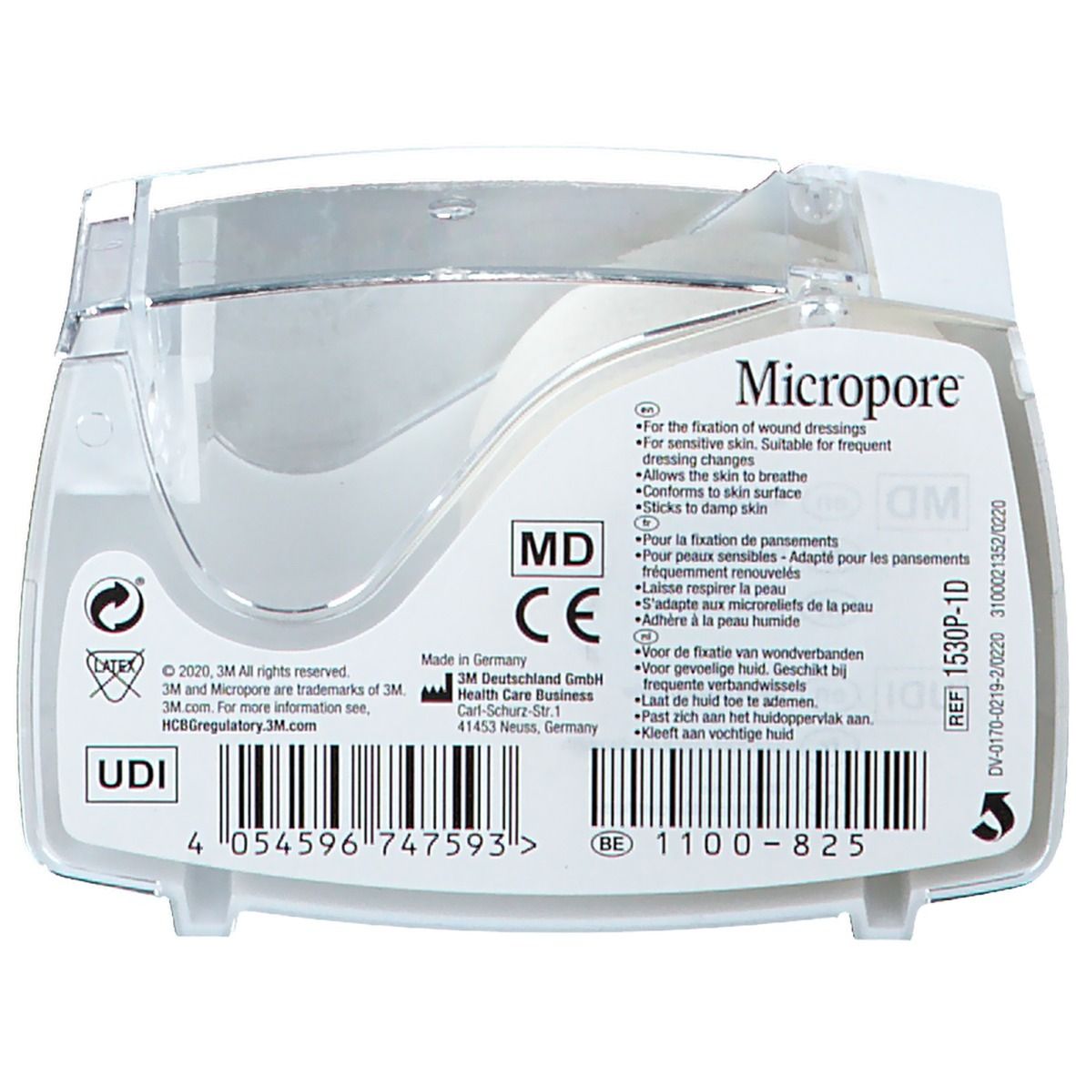 3M Micropore Sparadrap Microporeux 2,5 cm x 9,14 m 1530-1/D