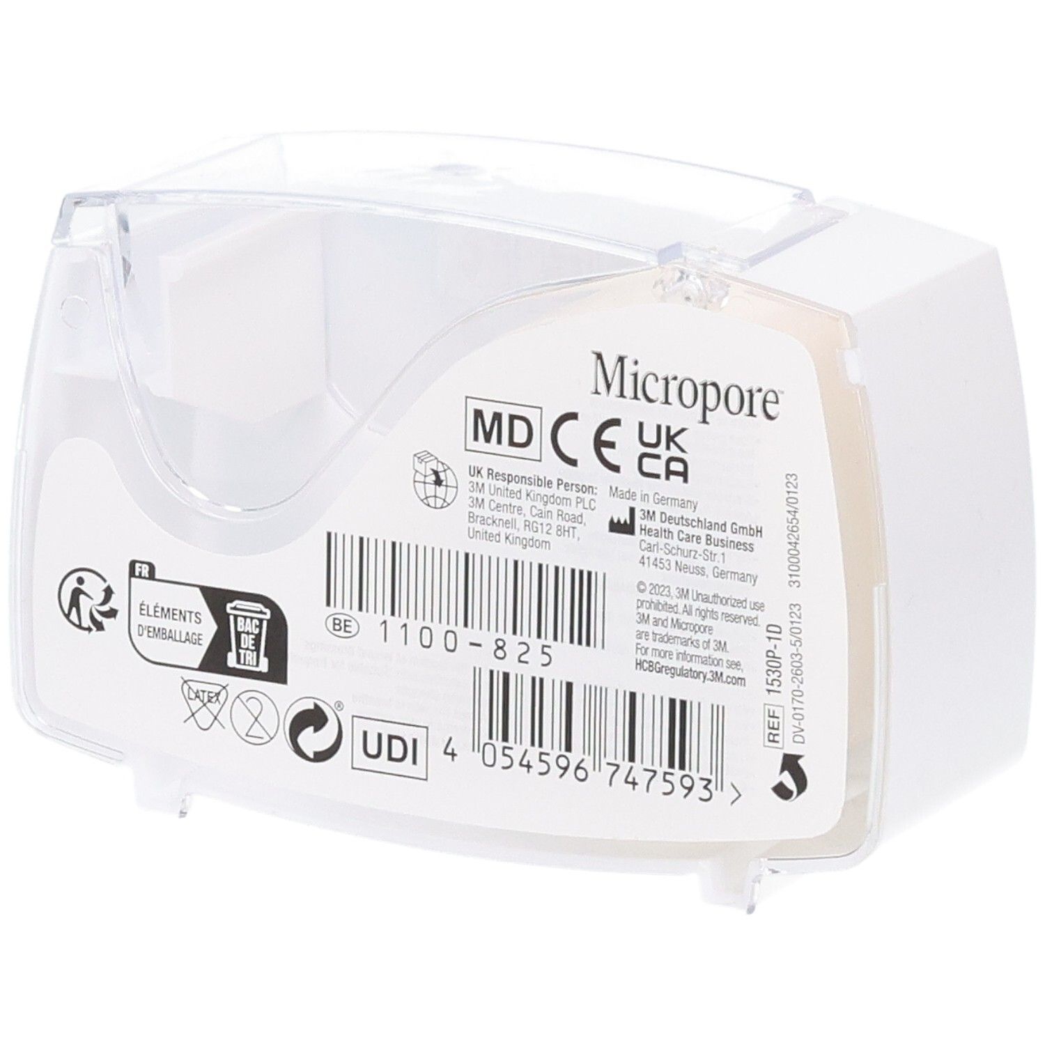 3M Micropore chirurgisch verband, 1 rol. CE en UKCA markering.
