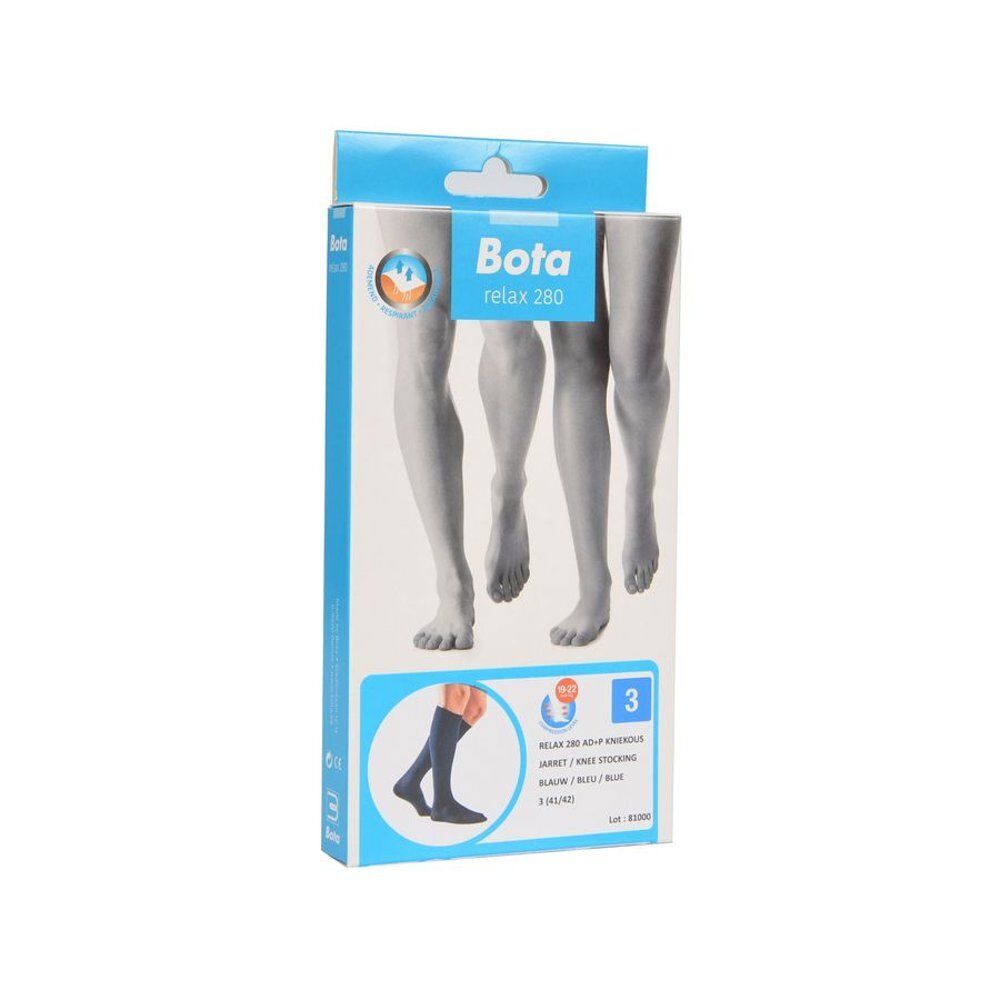 Bota relax 280 kniekousen, blauwe verpakking. Maat 3.