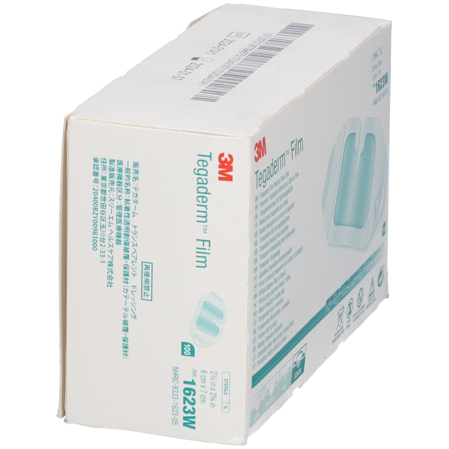 3M Tegaderm I.V. - Transparant Filmverband 6cm x 7cm 1623W
