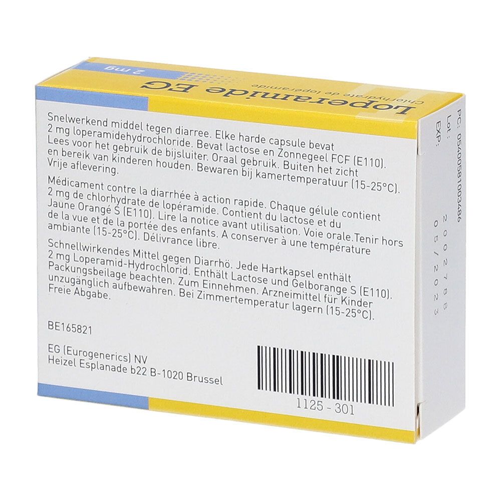 Loperamide EG 2 mg | Anti-Diarrhéique à Action Rapide