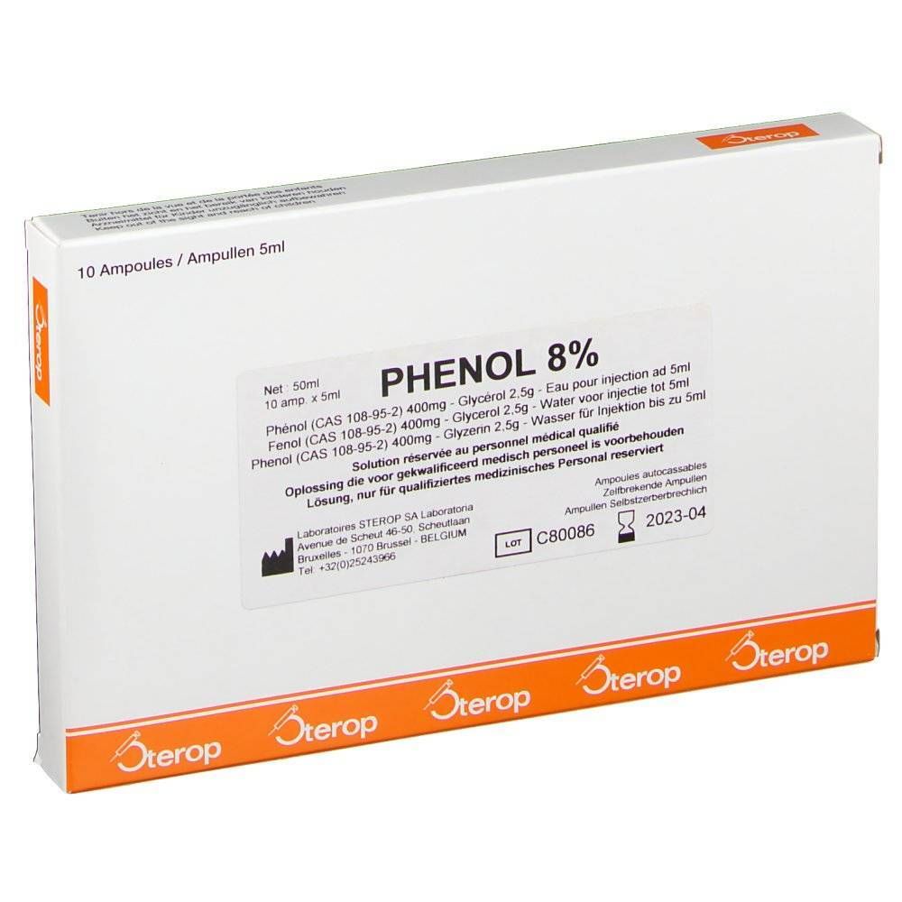 Sterop Phenol 8% 400 Mg 5 Ml