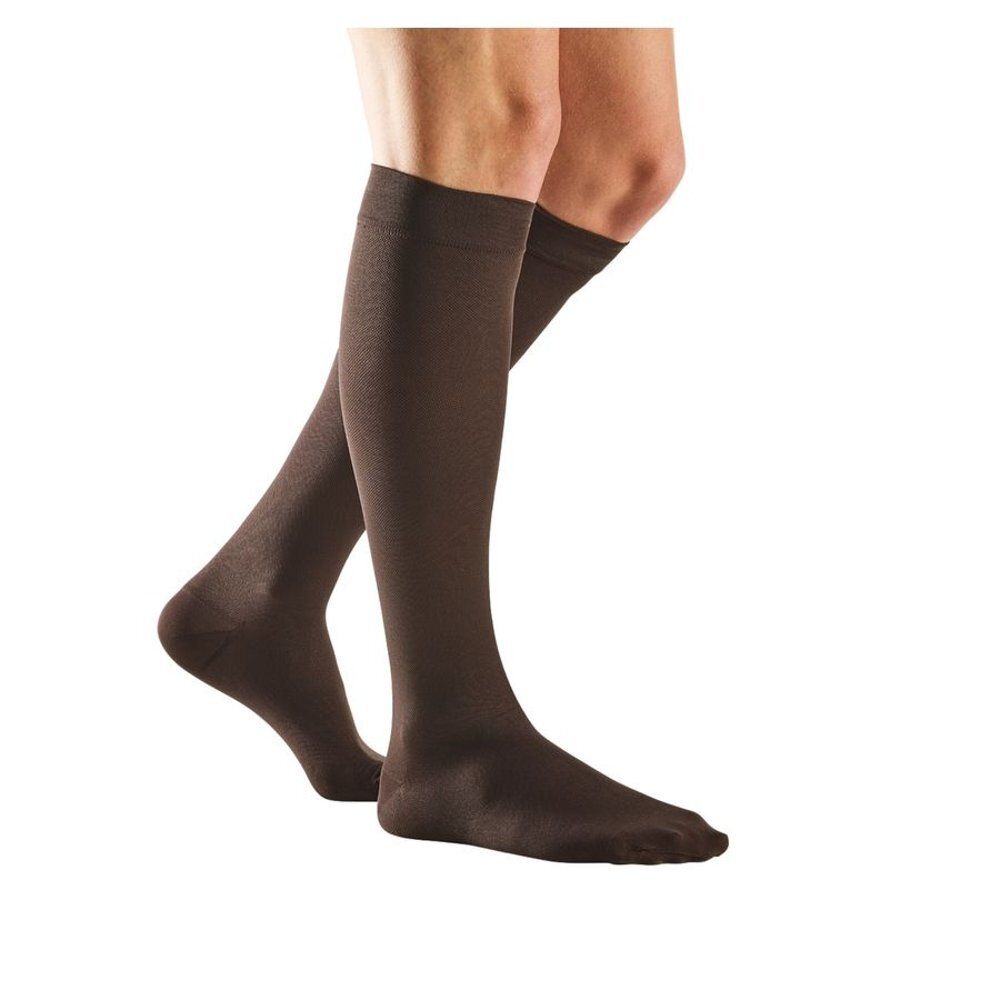 Emballage de bas de contention. Inscription : Bota relax 280, bas de contention, marron. Taille 1.