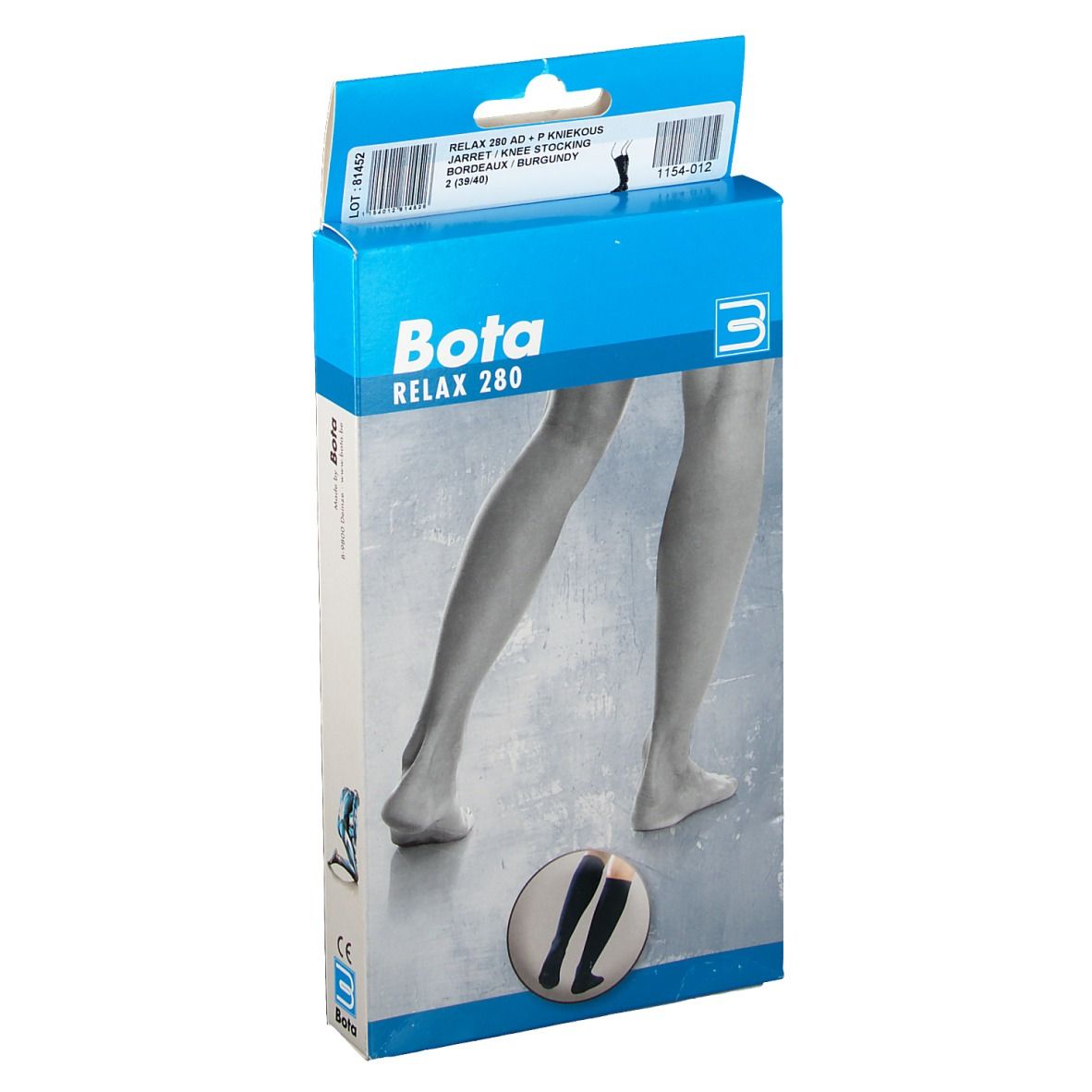 Bota Relax 280 Mi-Bas AD +P Bordeaux Taille 2