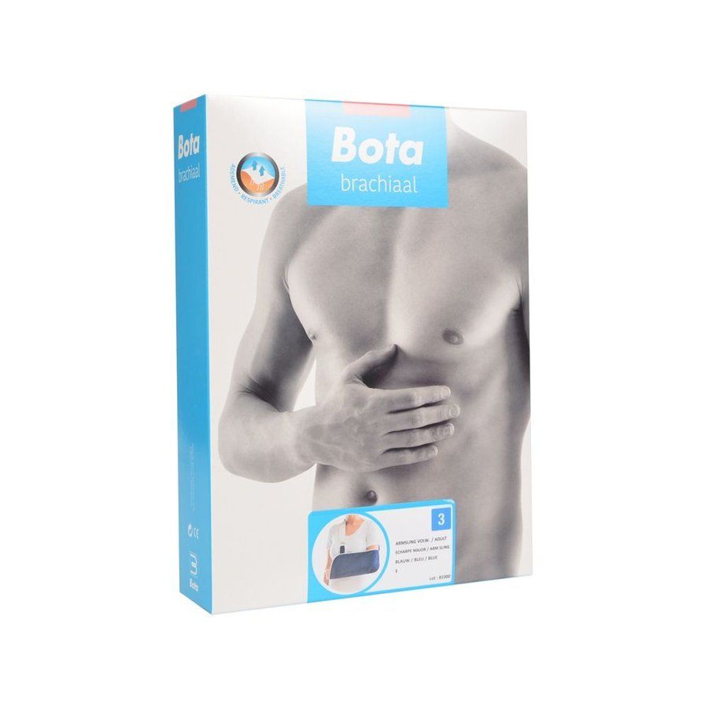 Bota Armbrace: verpakking met afbeelding van een man die een armbrace draagt.