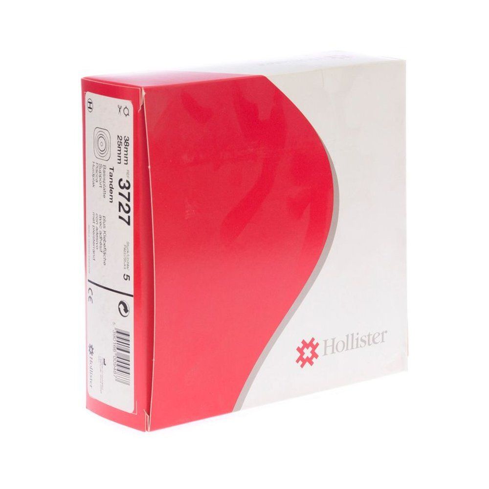 Boîte Hollister Tandem, rouge et blanc. Inscriptions: 3727, 25mm. Logo Hollister.