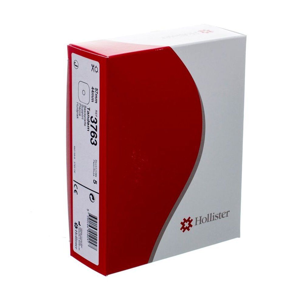 Boîte Hollister, rouge et blanche. Inscription: Tandem, 3763, 44mm. Logo Hollister. Marquage CE.