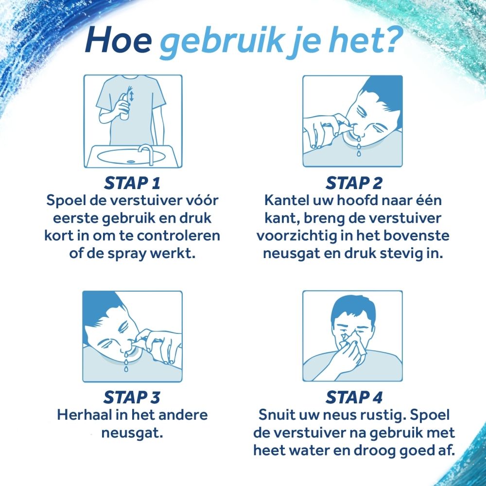Fles en doosje neusspray Physiomer Normal Jet 135ml, isotone zeewateroplossing.
