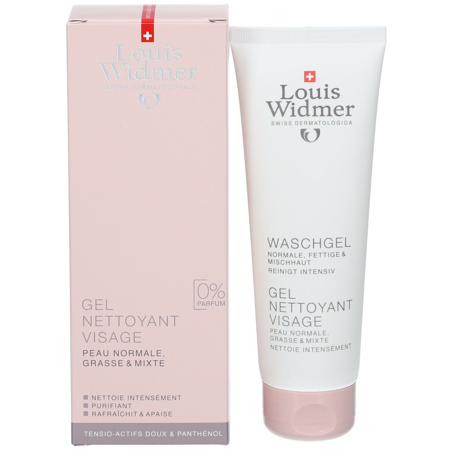 Louis Widmer Wasgel Gelaat Zonder Parfum 125 ml Farmaline