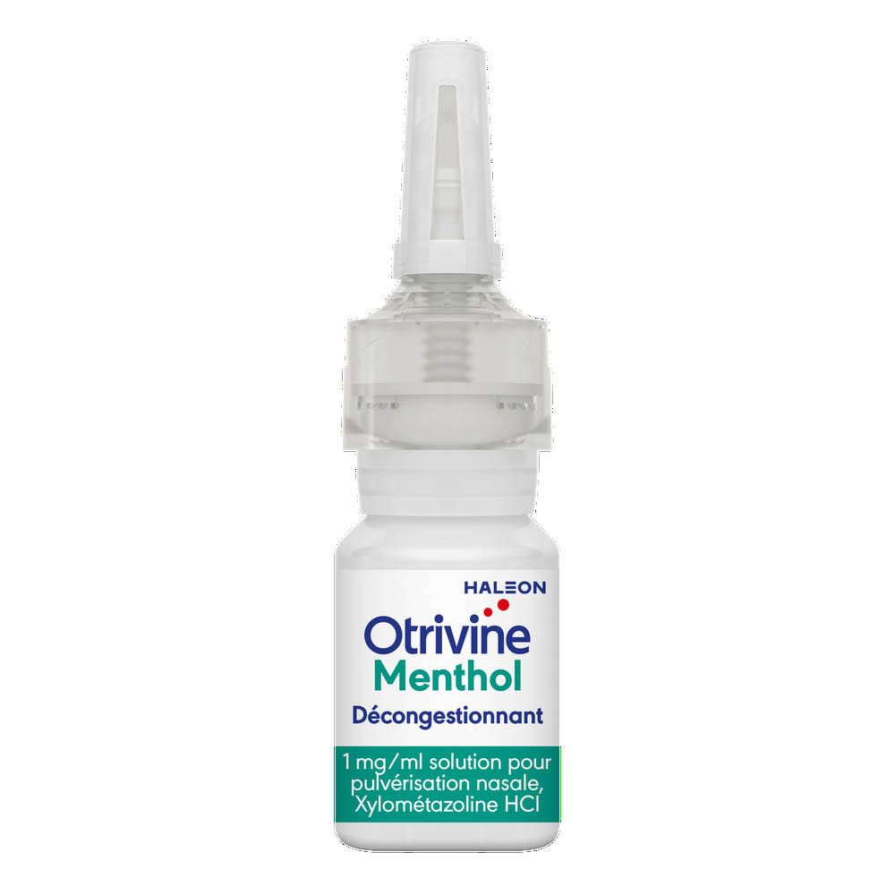 Otrivine Menthol Décongestionnant 1 mg/ml Solution pour Pulvérisation Nasale