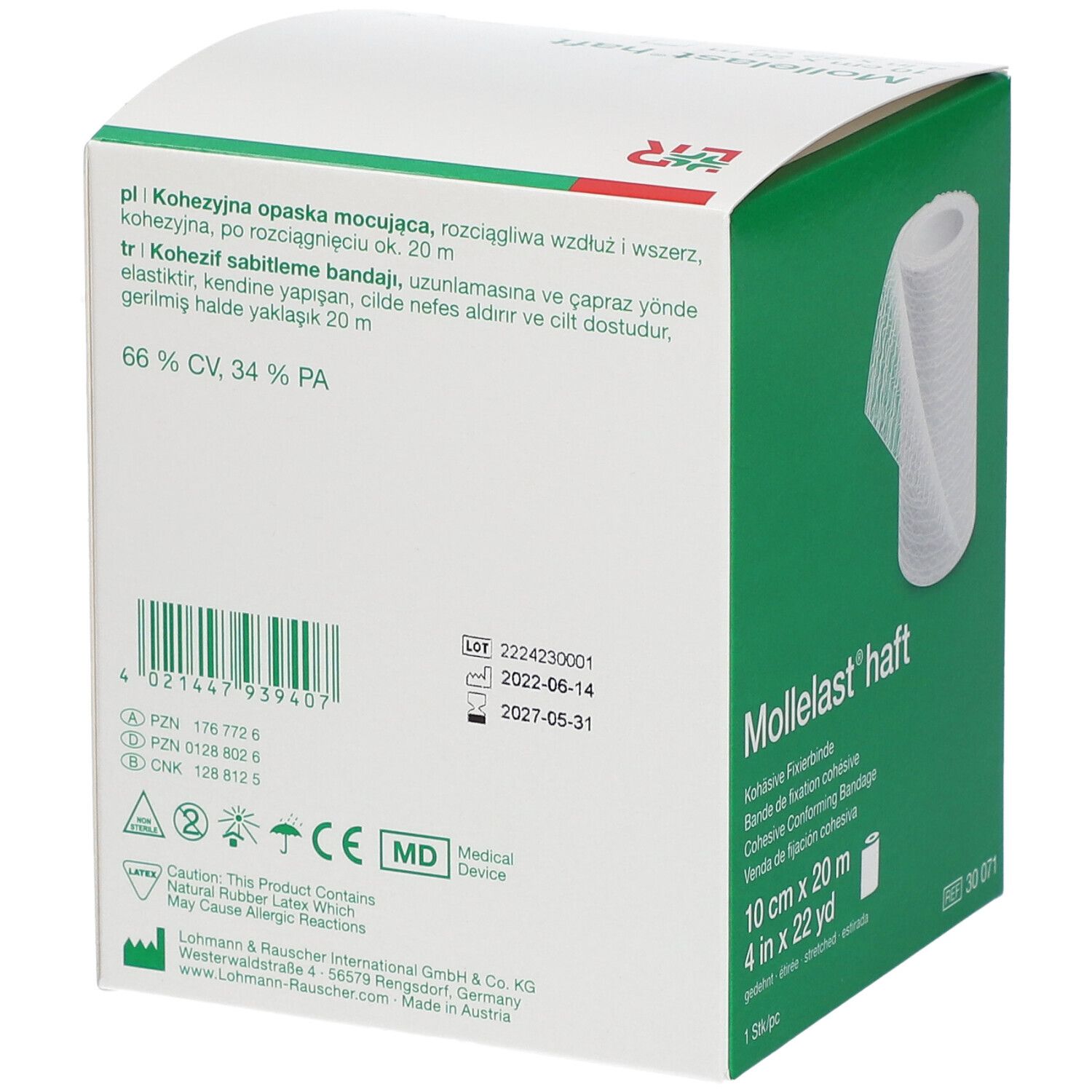 Mollelast Haft Bande Elastique ADH 10cm x 20m