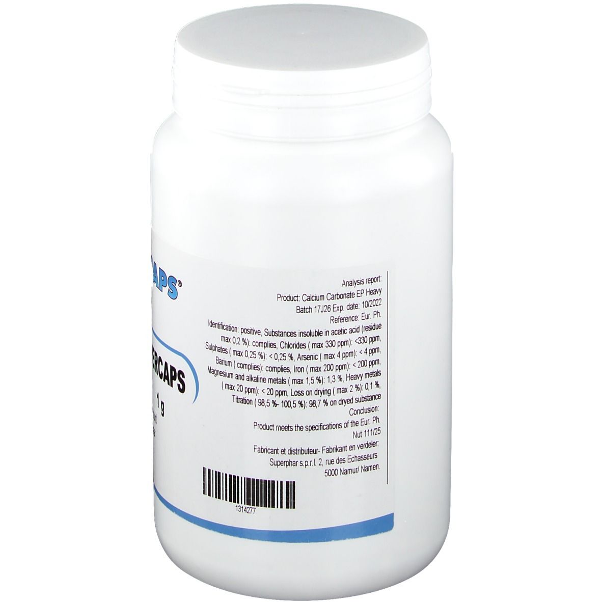 Calcium Carb. Supercaps 1000Mg