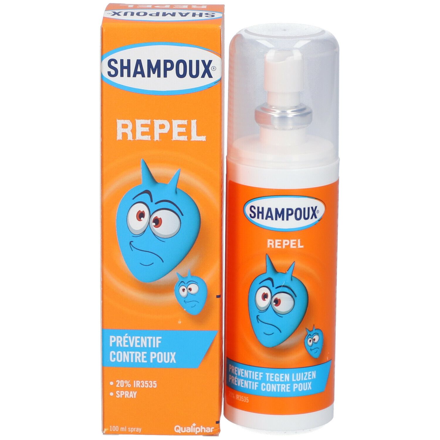 Shampoux Repel Anti-Poux & Lentes Spray Préventif Sans Rinçage