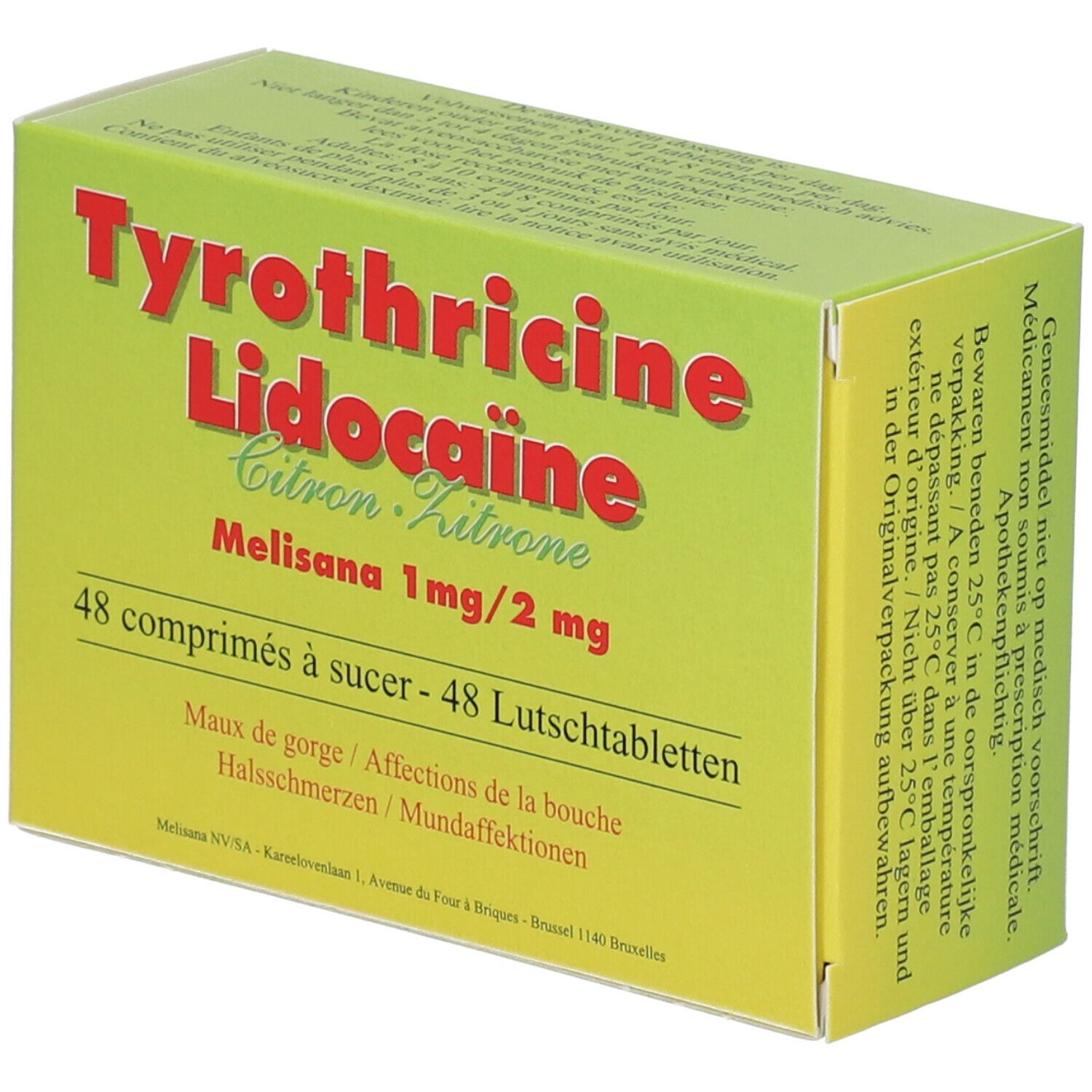Tyrothricine Lidocaïne Citron