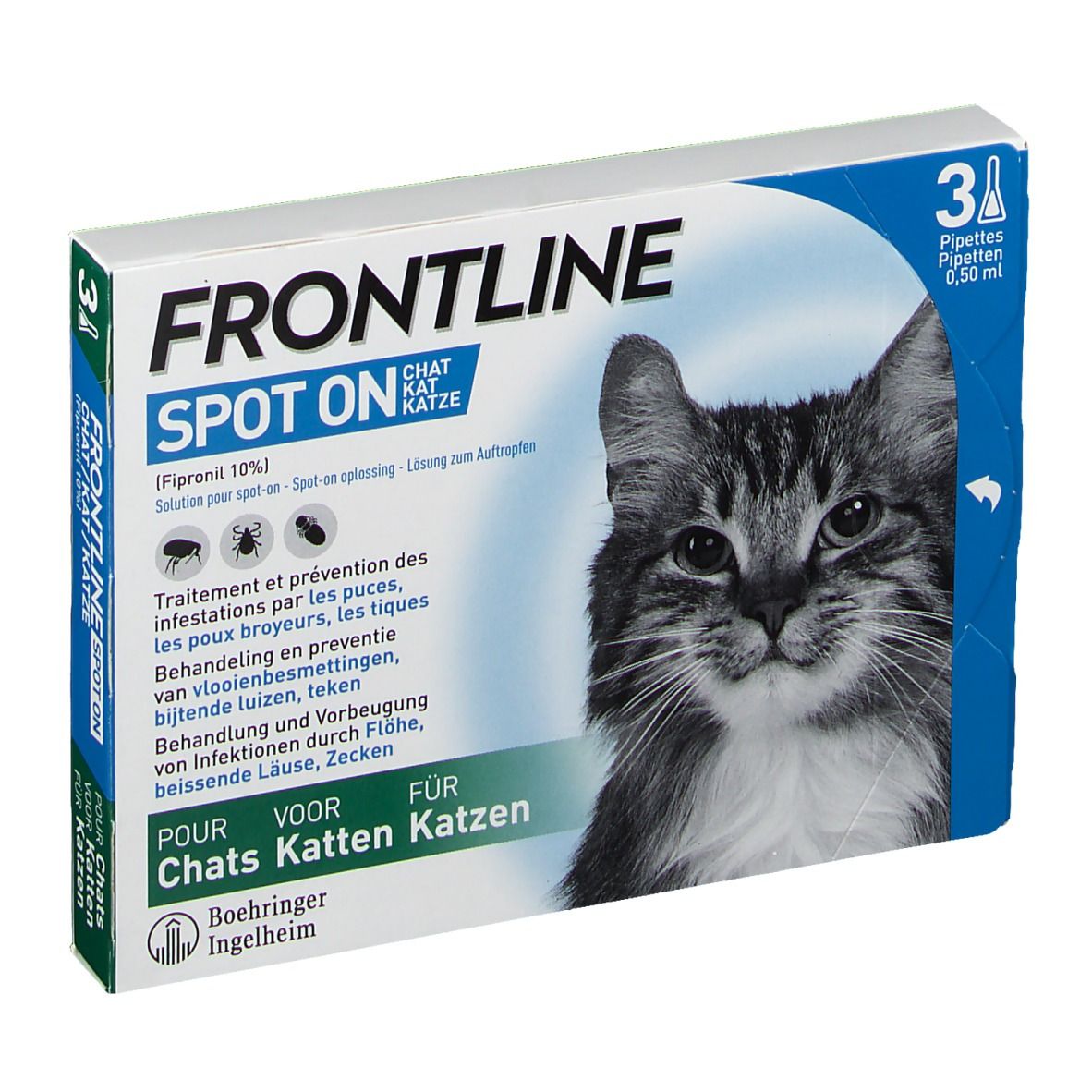 FRONTLINE Spot On Puces et Tiques Chat