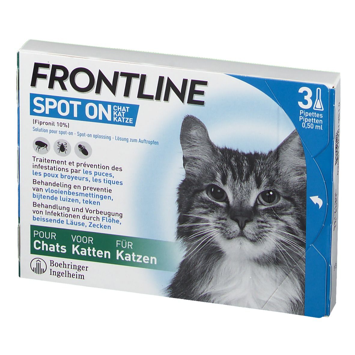 FRONTLINE Spot On Puces et Tiques Chat