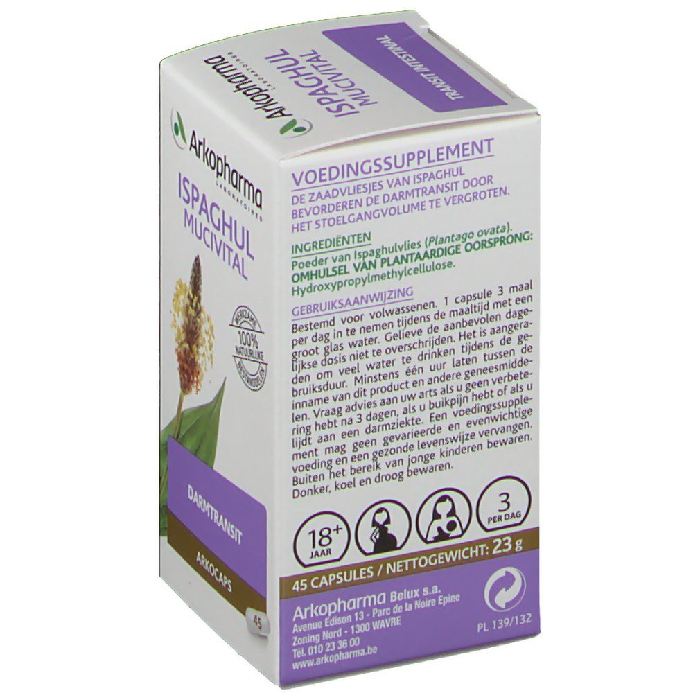 Arkocaps Mucivital Ispaghul Plantaardig