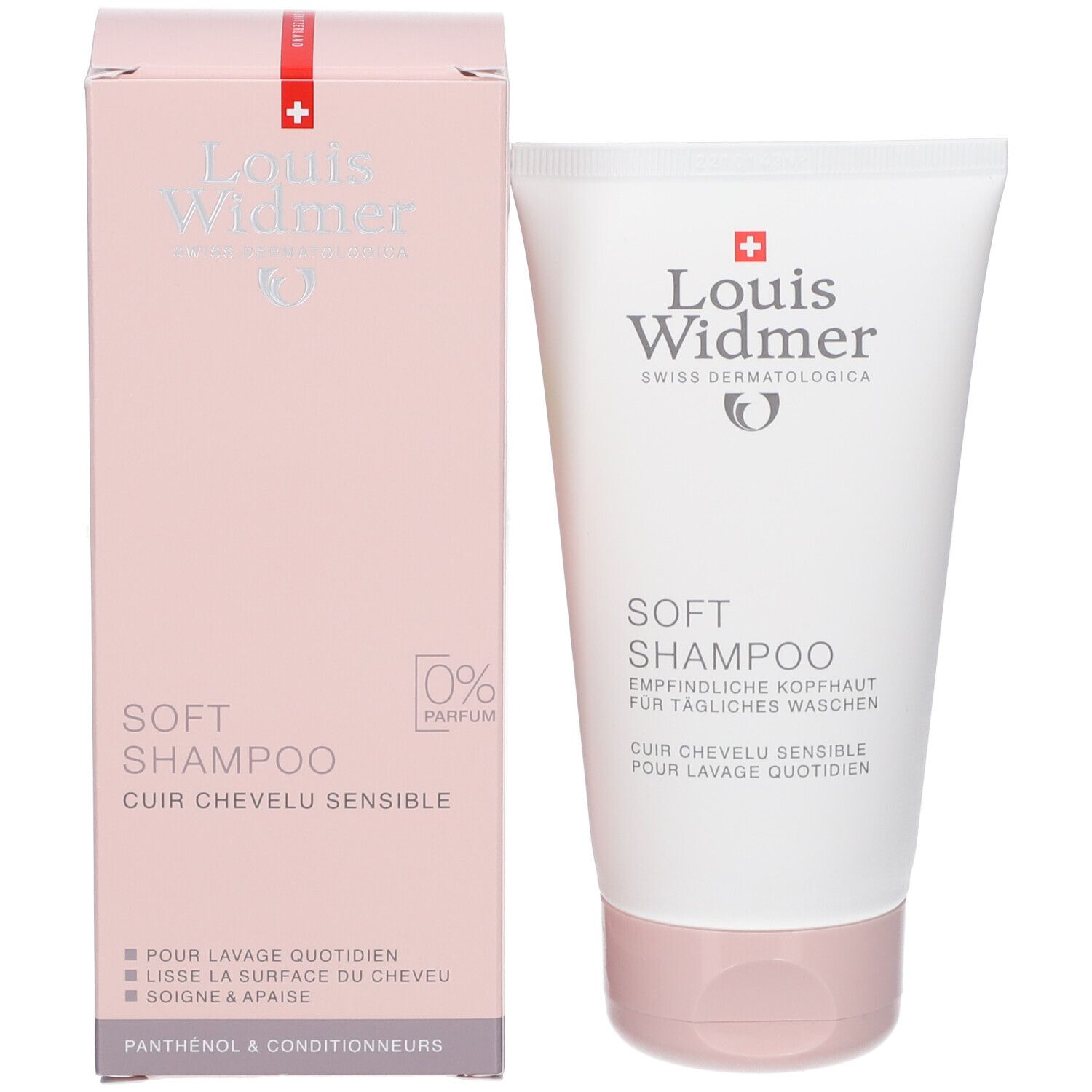 Louis Widmer Soft Shampoo zonder Parfum 150 ml Farmaline