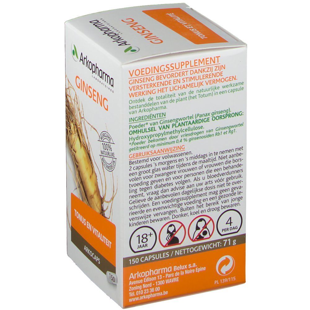 Arkocaps Ginseng Plantaardig