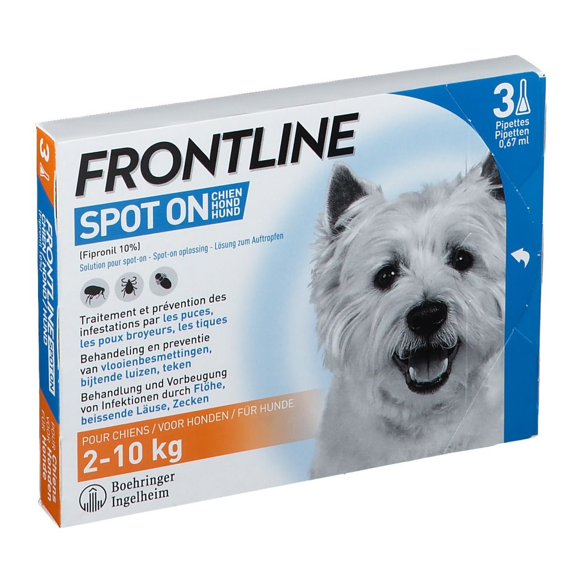 FRONTLINE Spot On Puces et Tiques Chien S