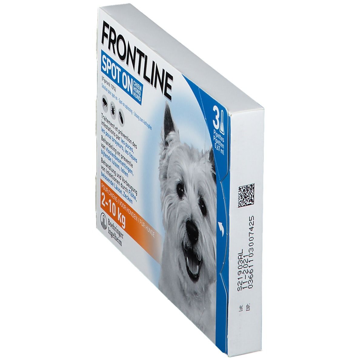 FRONTLINE Spot On Puces et Tiques Chien S