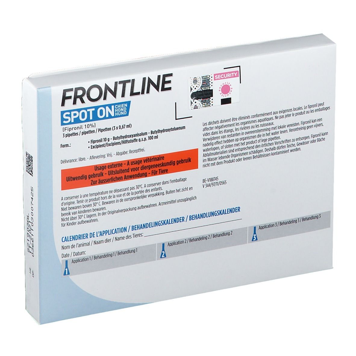 FRONTLINE Spot On Puces et Tiques Chien S