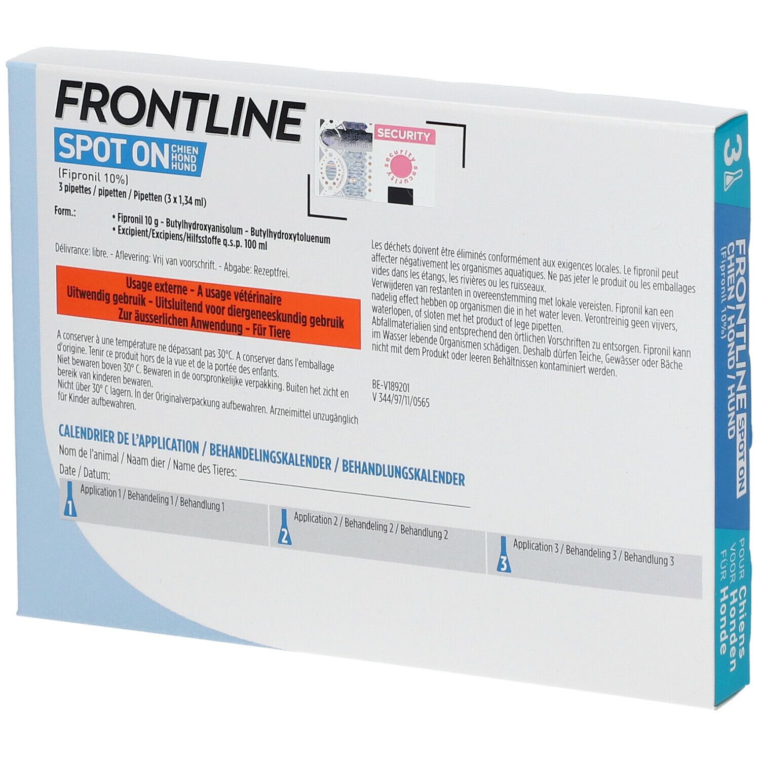 Frontline Spot On Puces et Tiques Chien M 10-20kg