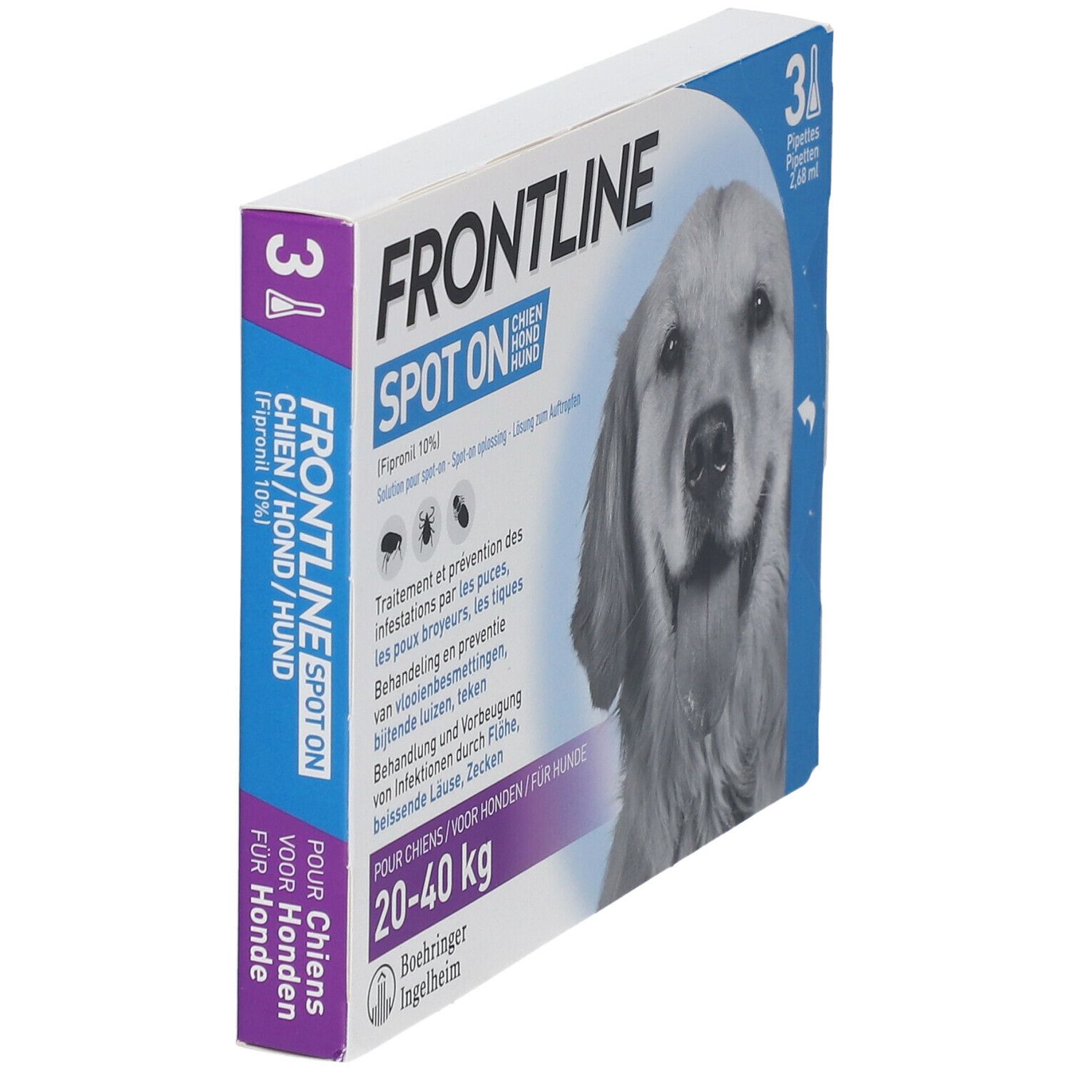 Frontline Spot On Puces et Tiques Chien L 20-40kg