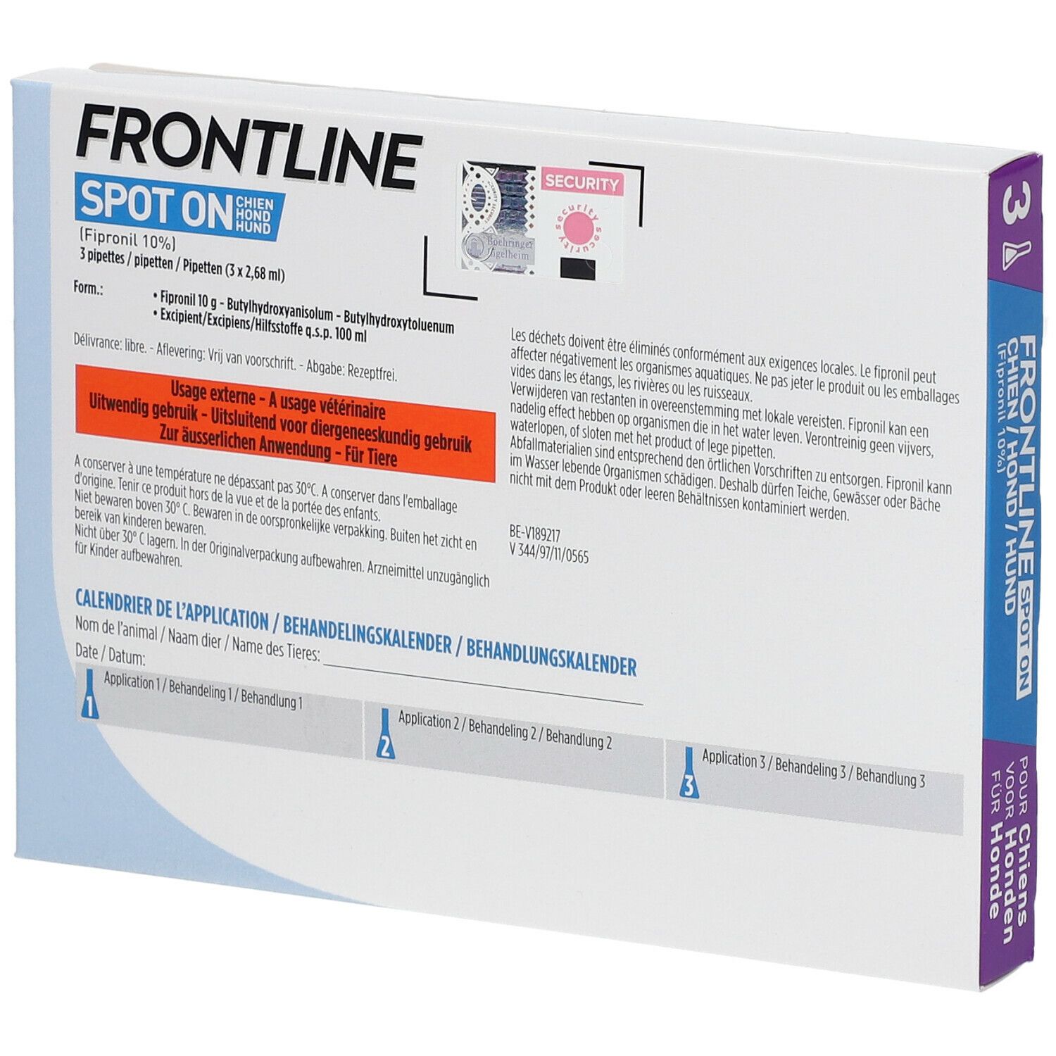 Frontline Spot On Puces et Tiques Chien L 20-40kg