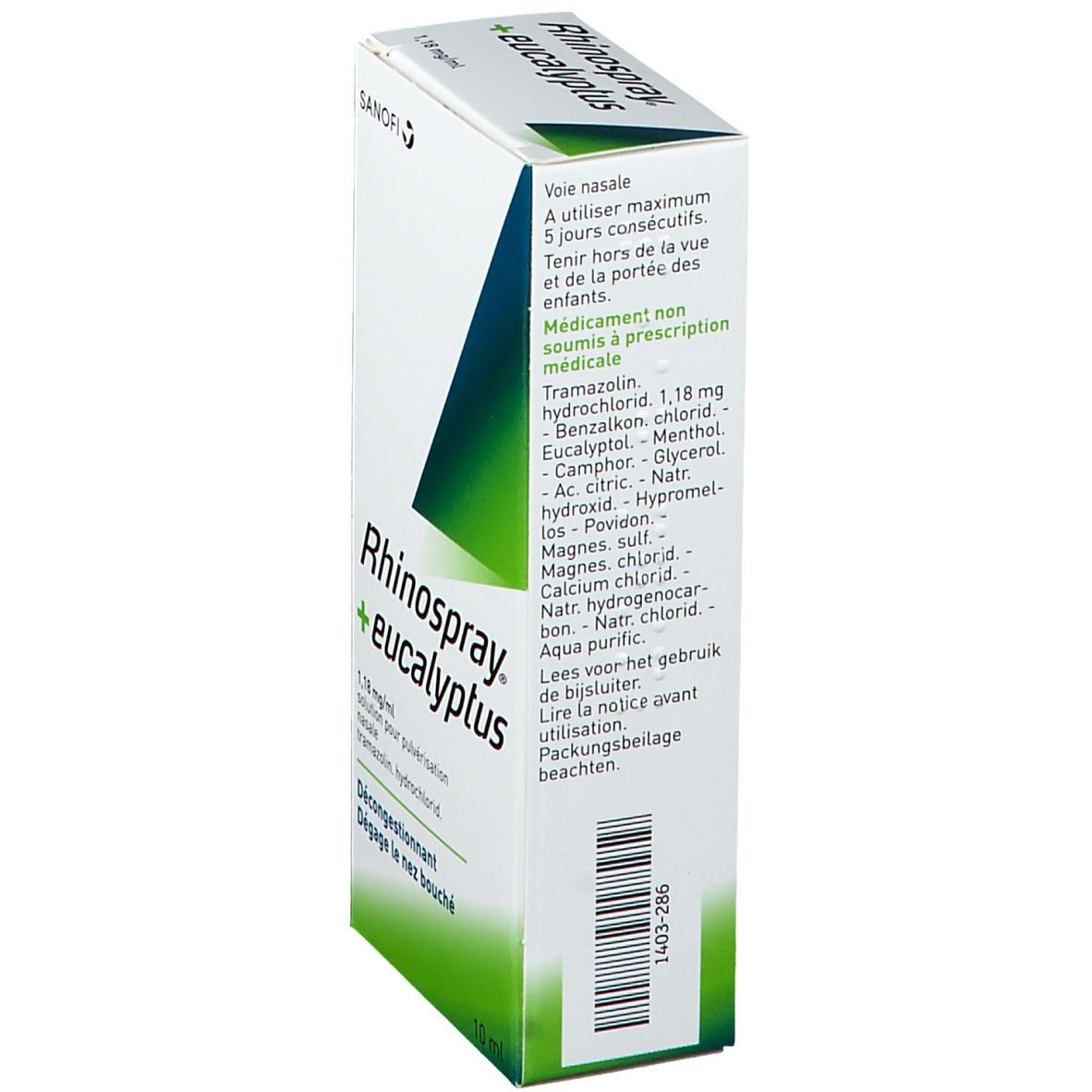 Rhinospray Tramazoline Arôme Eucalyptus 1,18 mg/ml - Nez Bouché