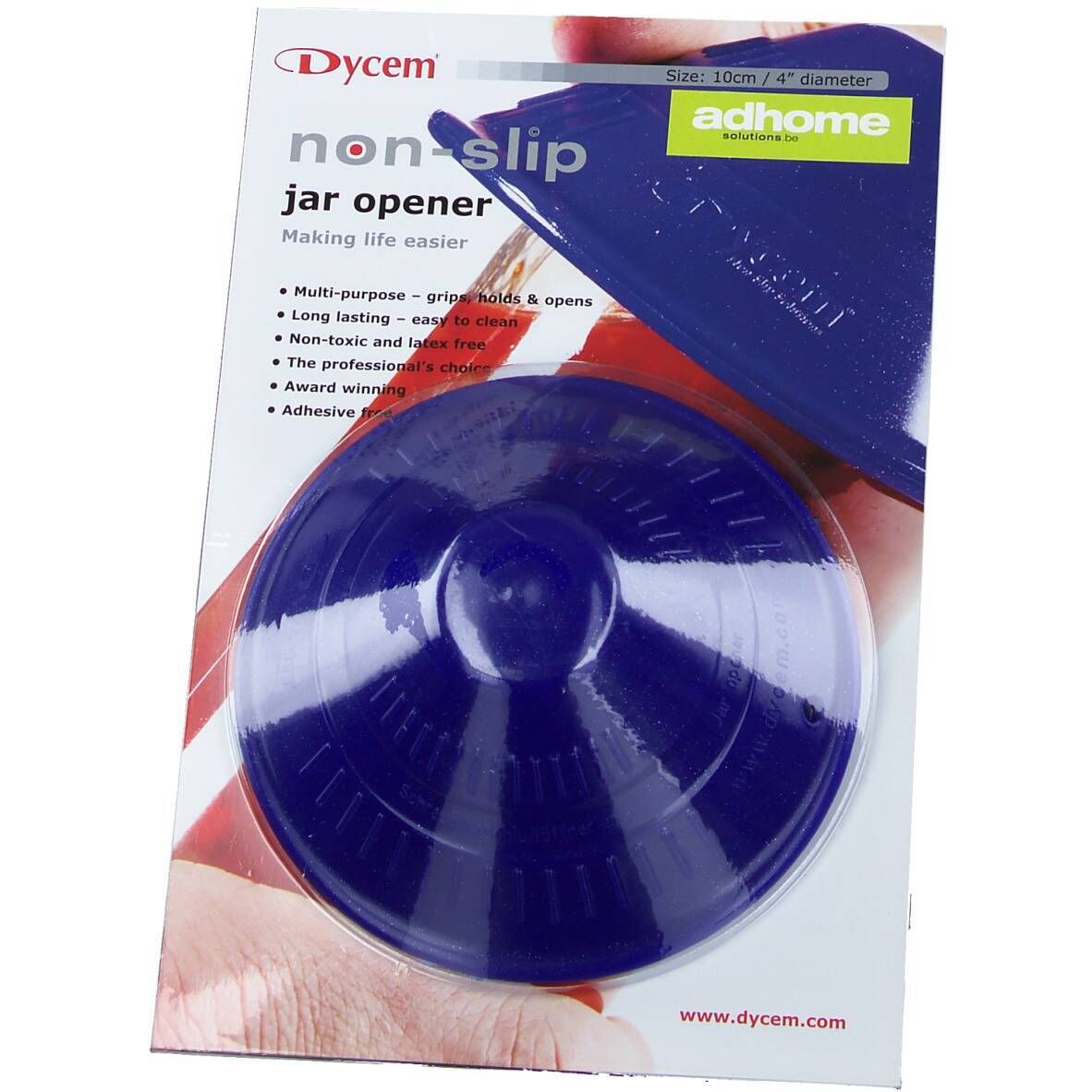 Dycem Bokaalopener Metaalblauw NS07/JO/1