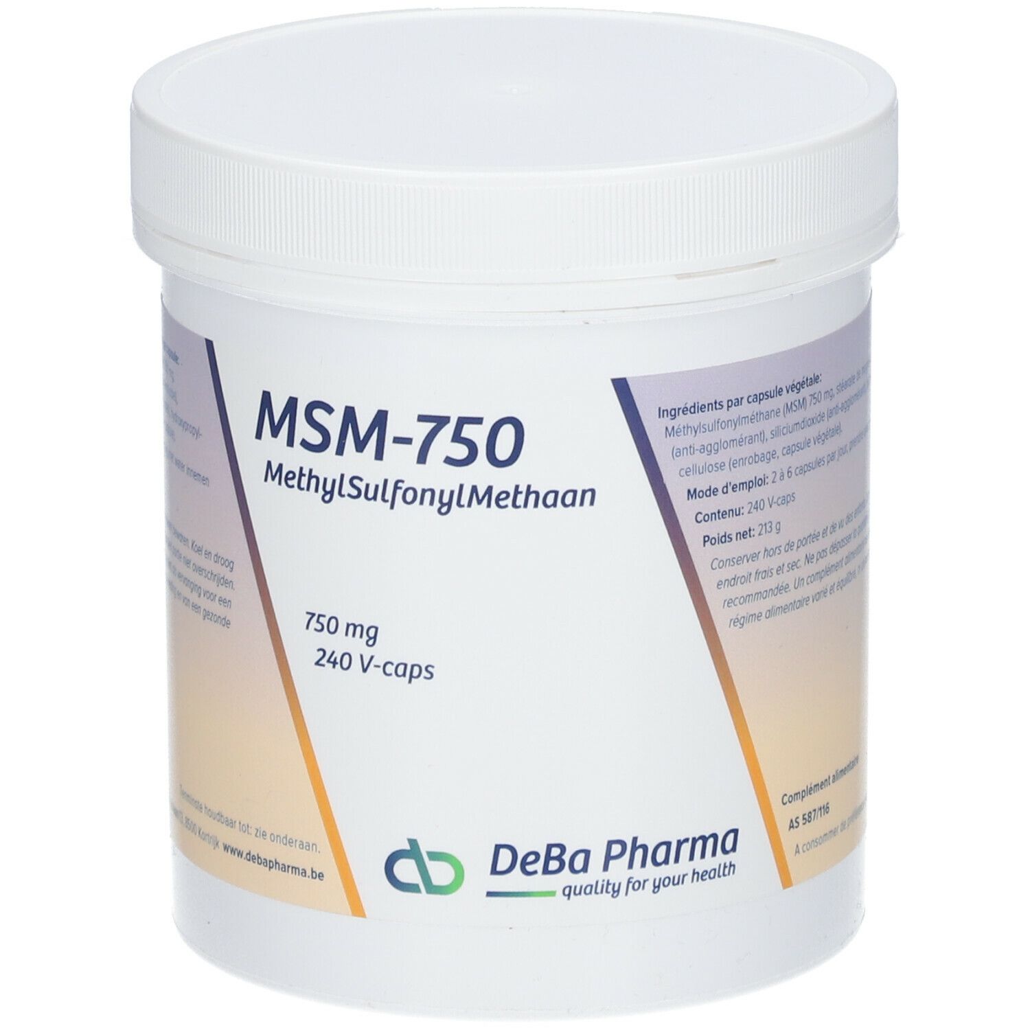 DeBa Pharma M.S.M. 750
