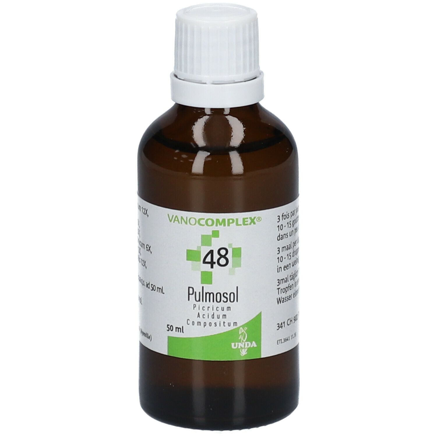 Vanocomplex 48 Pulmosol Picricum Acidum
