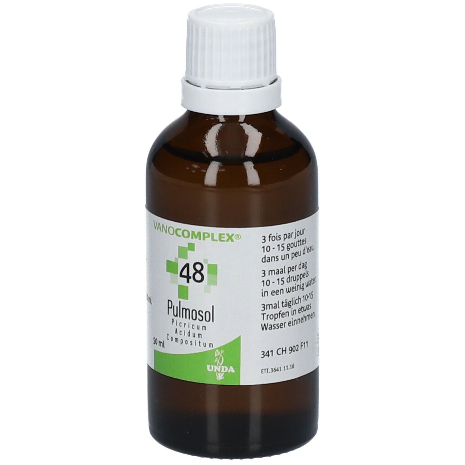 Vanocomplex 48 Pulmosol Picricum Acidum
