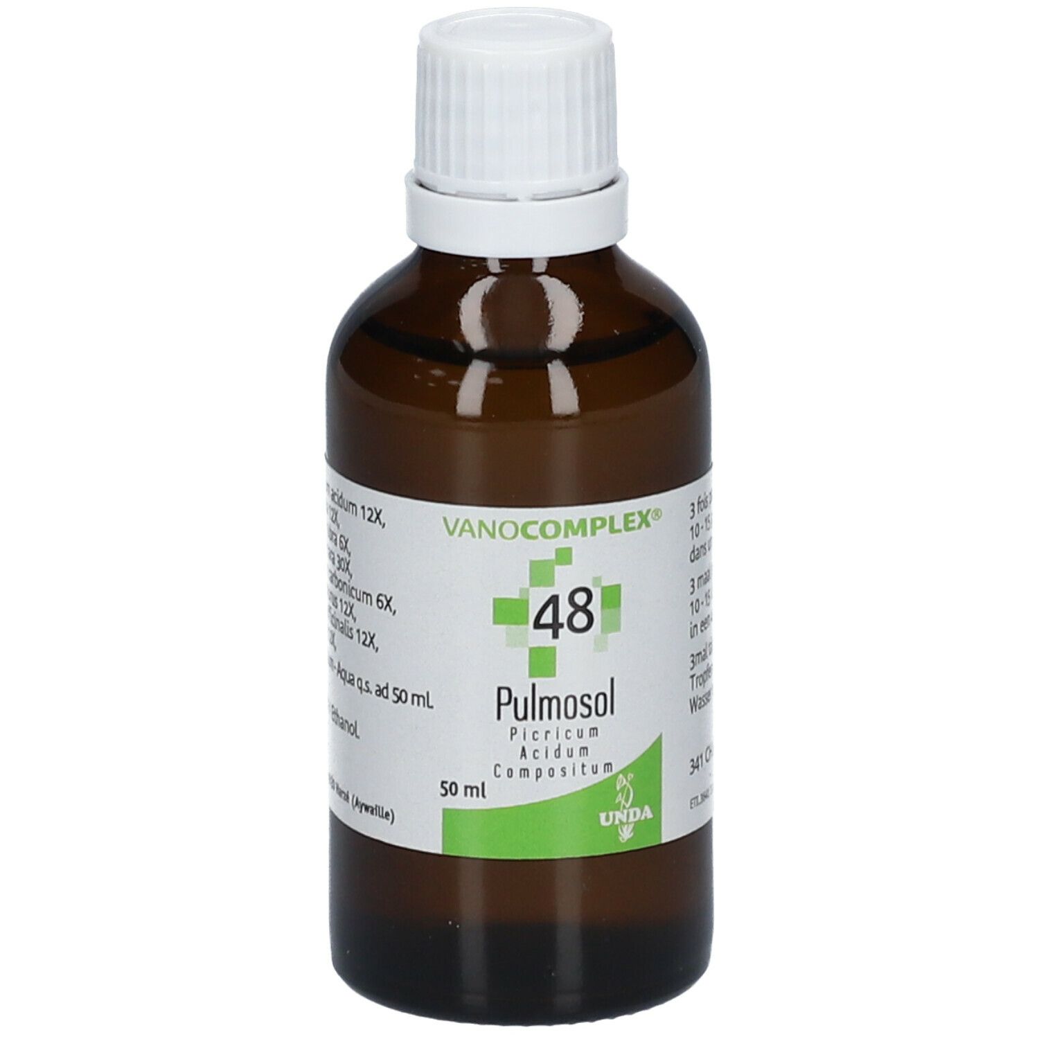 Vanocomplex 48 Pulmosol Picricum Acidum
